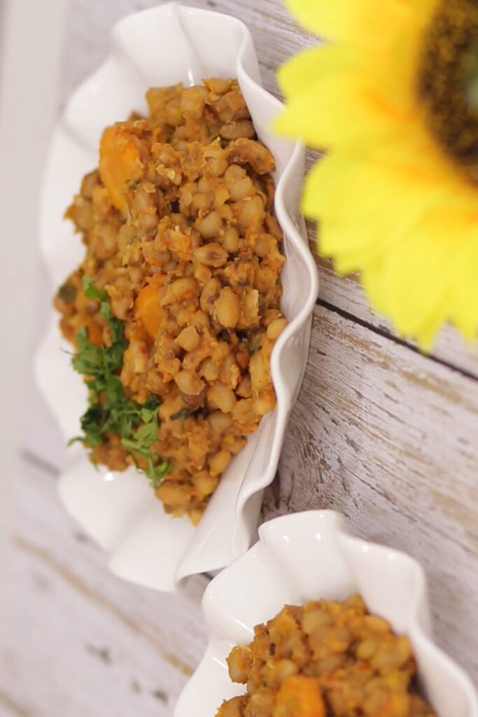 Coconut fried beans