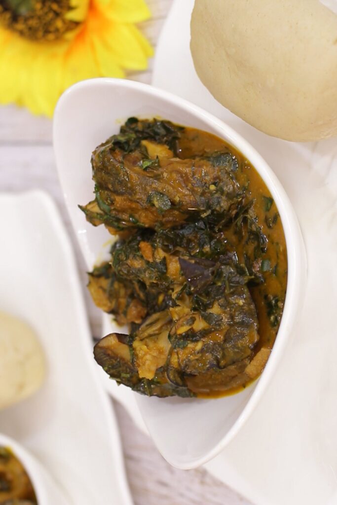 Ofe-Owerri soup with Semolina