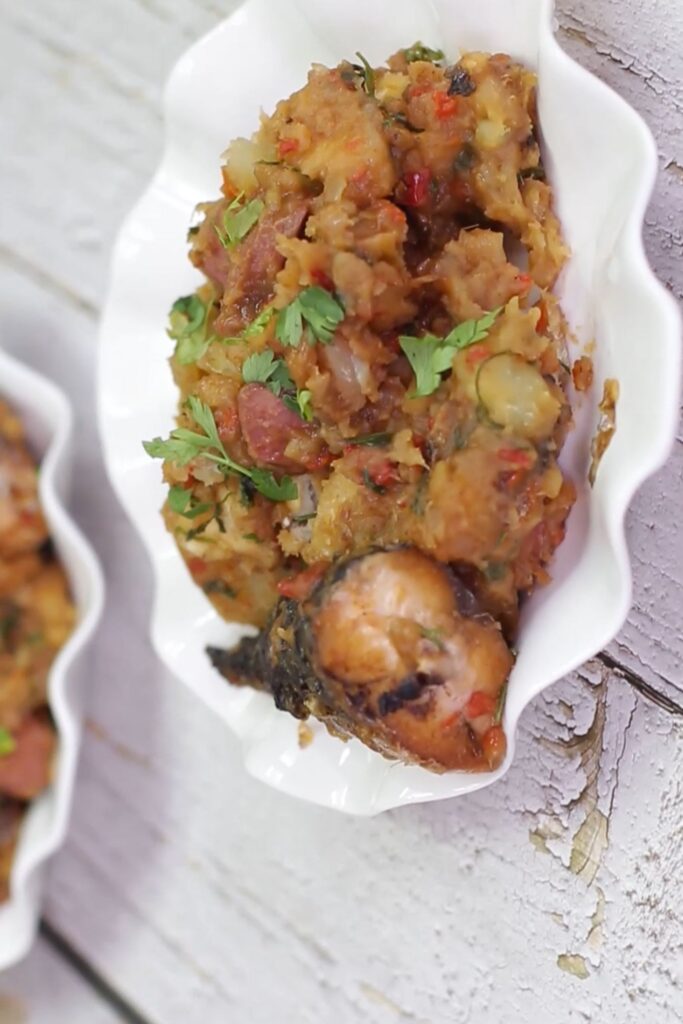 picture of delicious yam and potato porridge