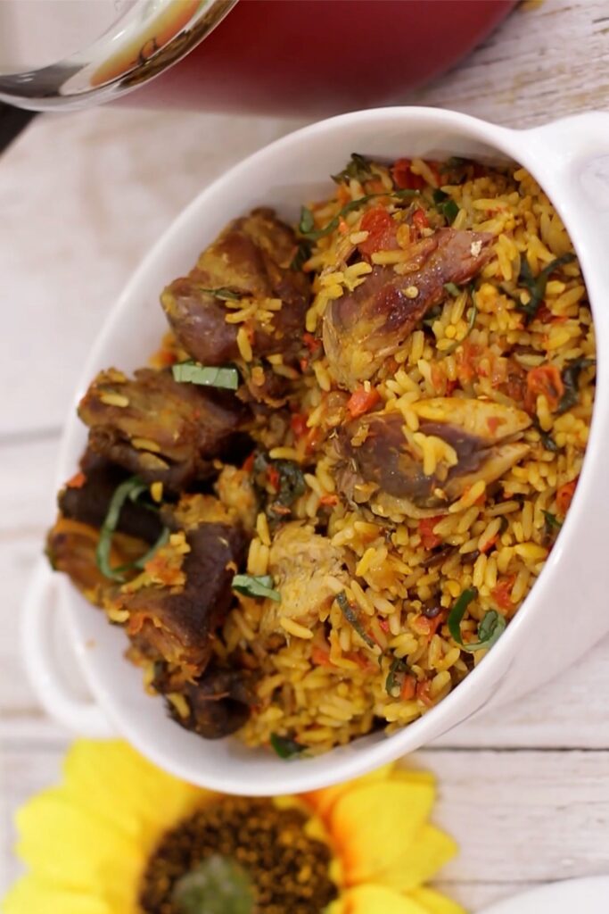 Picture of native jollof rice